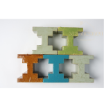 ხელნაკეთი მოჭიქული აგურის ორნამენტი